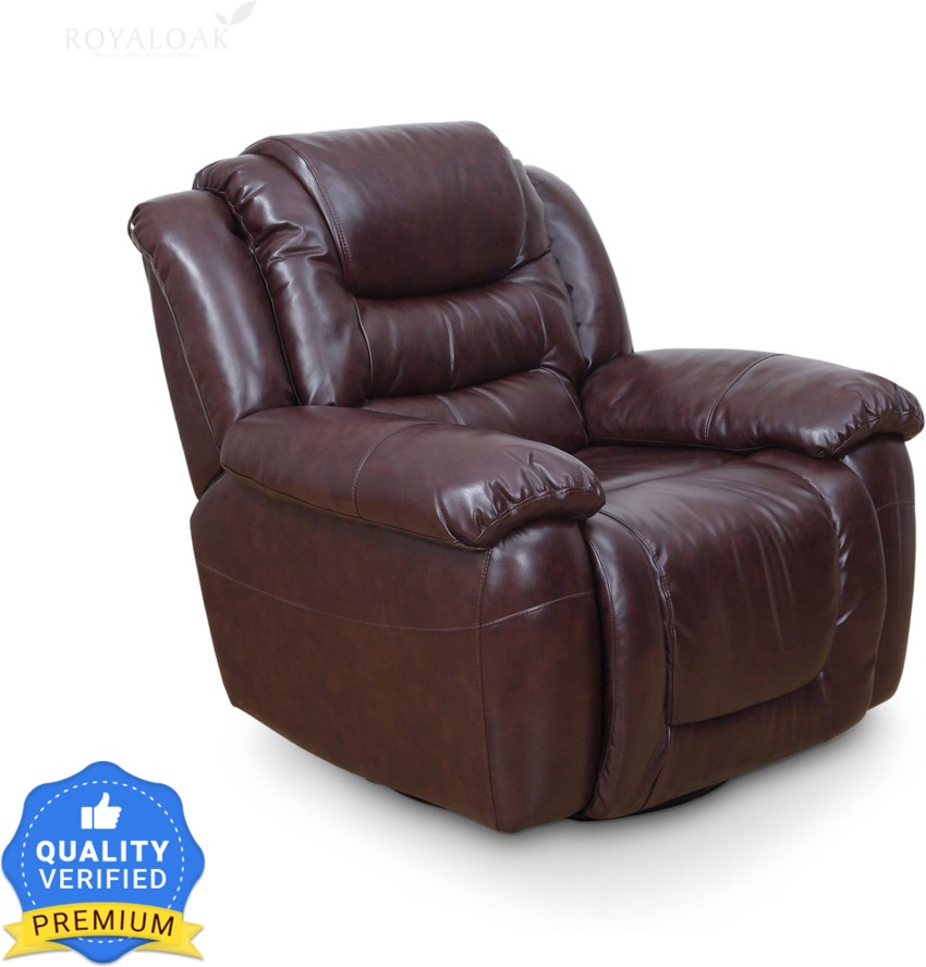 RoyalOak Wave Leatherette Manual Recliners Recliner Price in India