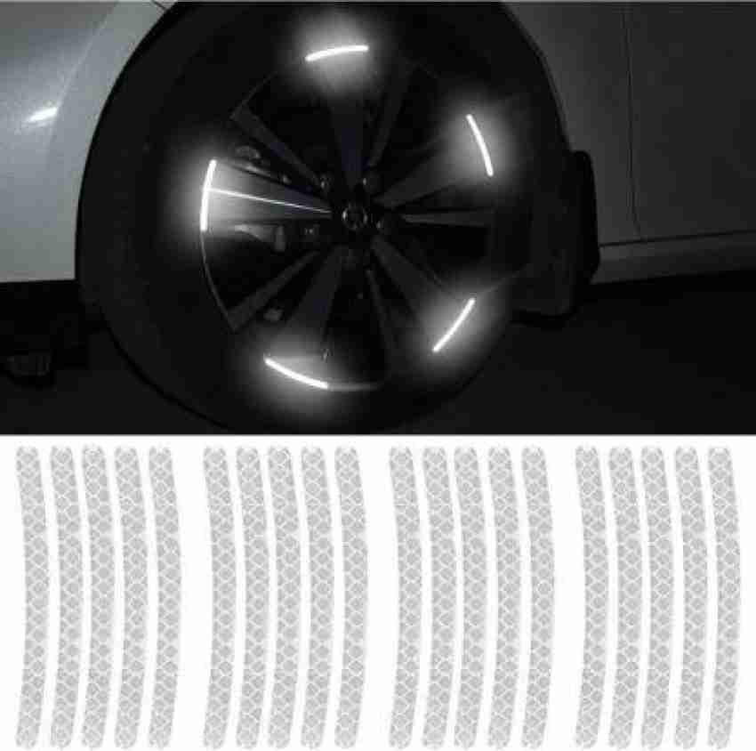 PP Car Bike Wheel Tyre Rim Decoration Radium Reflective Safety Warning  Sticker