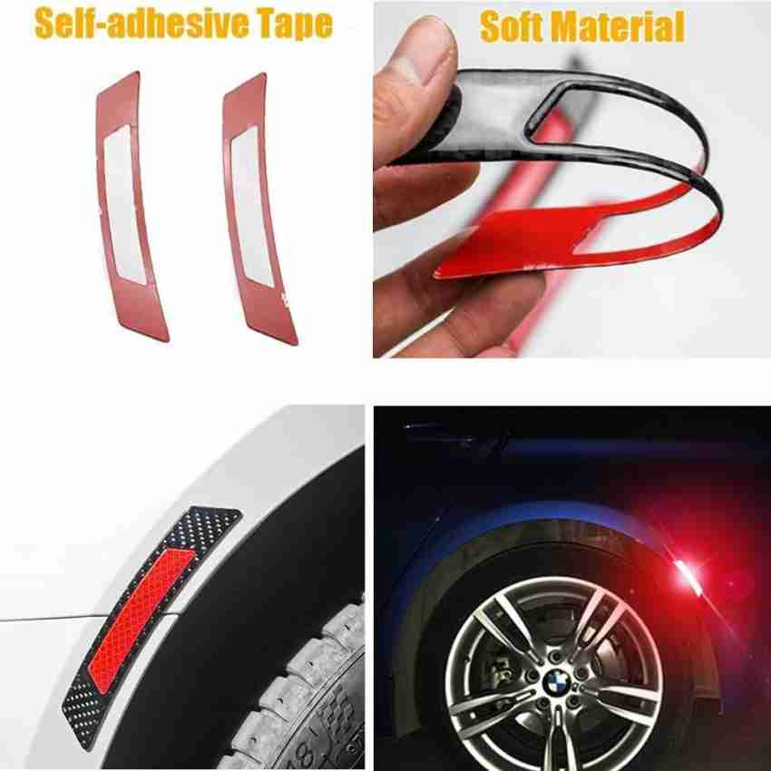 Obvie 4x Car Reflective Strip Stickers Rear Bumper Night Safety Warning  Decal Red 15 mm x 0.13 m RED Reflective Tape Price in India - Buy Obvie 4x Car  Reflective Strip Stickers