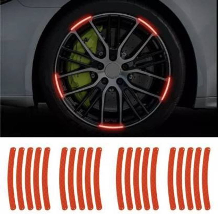 Starx Car Bike Wheel Tyre Rim Decoration Radium Reflective Safety Warning  Sticker-07 0.7 mm x 9 m Red Reflective Tape Price in India - Buy Starx Car  Bike Wheel Tyre Rim Decoration