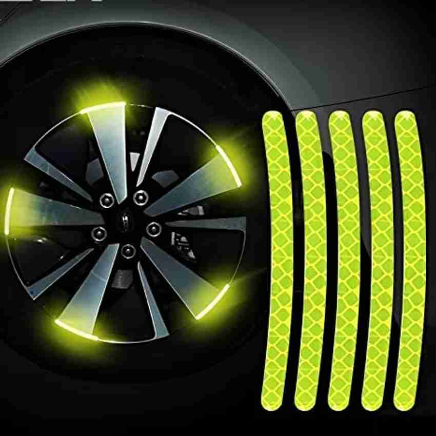 Golden Fox Reflective Wheel Rim Strips for Car and Bike fluorescent Green 7 mm x 0.09 m Fluorescent Green Reflective Tape Price in India Buy Golden Fox Reflective Wheel Rim Strips
