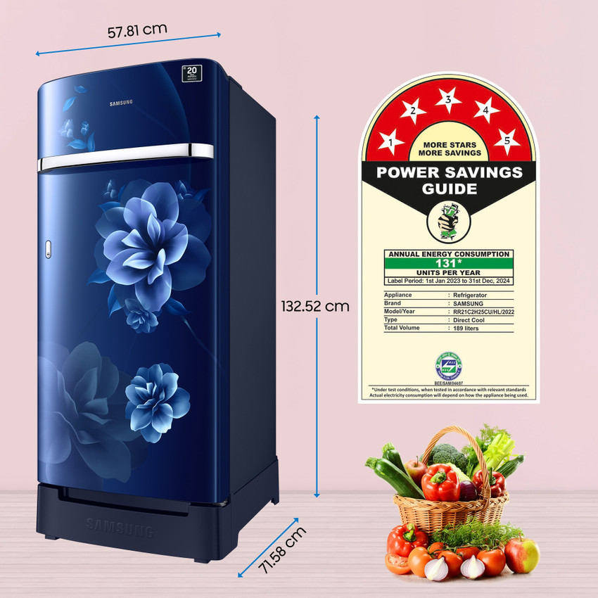 5 star best sale fridge watts