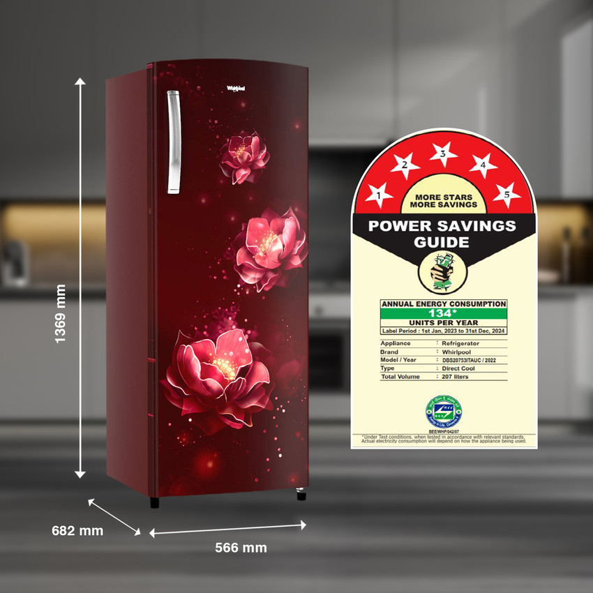 Fridge 250 litre 5 star on sale