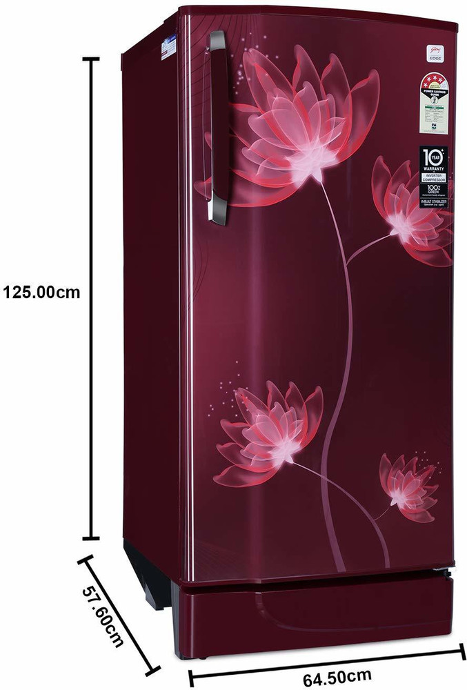 Godrej glass outlet door fridge