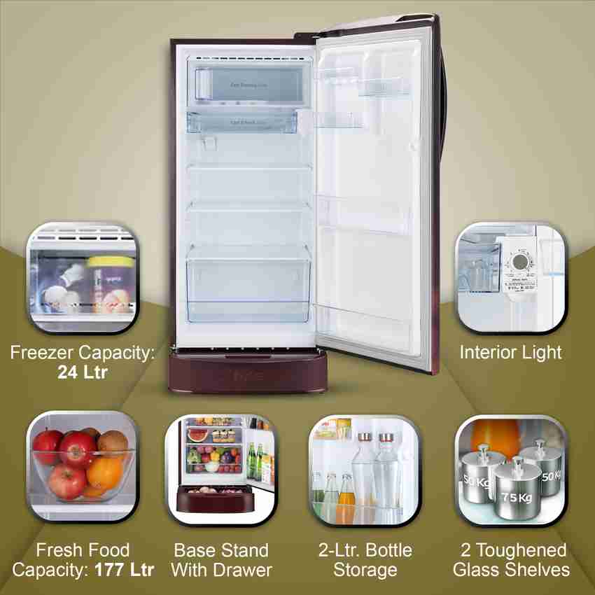 LG 201 L Direct Cool Single Door 4 Star Refrigerator with Base