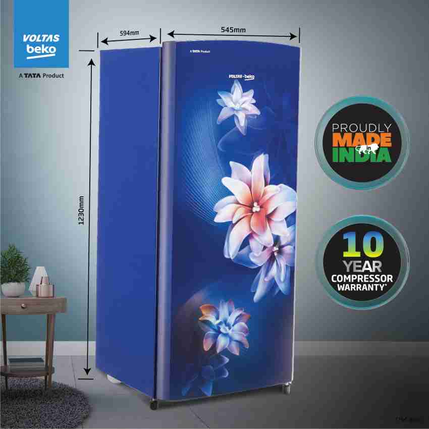 Voltas Beko 183 L Direct Cool Single Door 2 Star Refrigerator