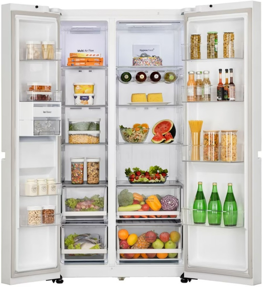 LG 650 L Frost Free Side by Side 5 Star Convertible Refrigerator with Smart  Inverter Compressor, Premium Glass Door, Hygiene Fresh+ & DoorCooling+  Online at Best Price in India | Flipkart.com