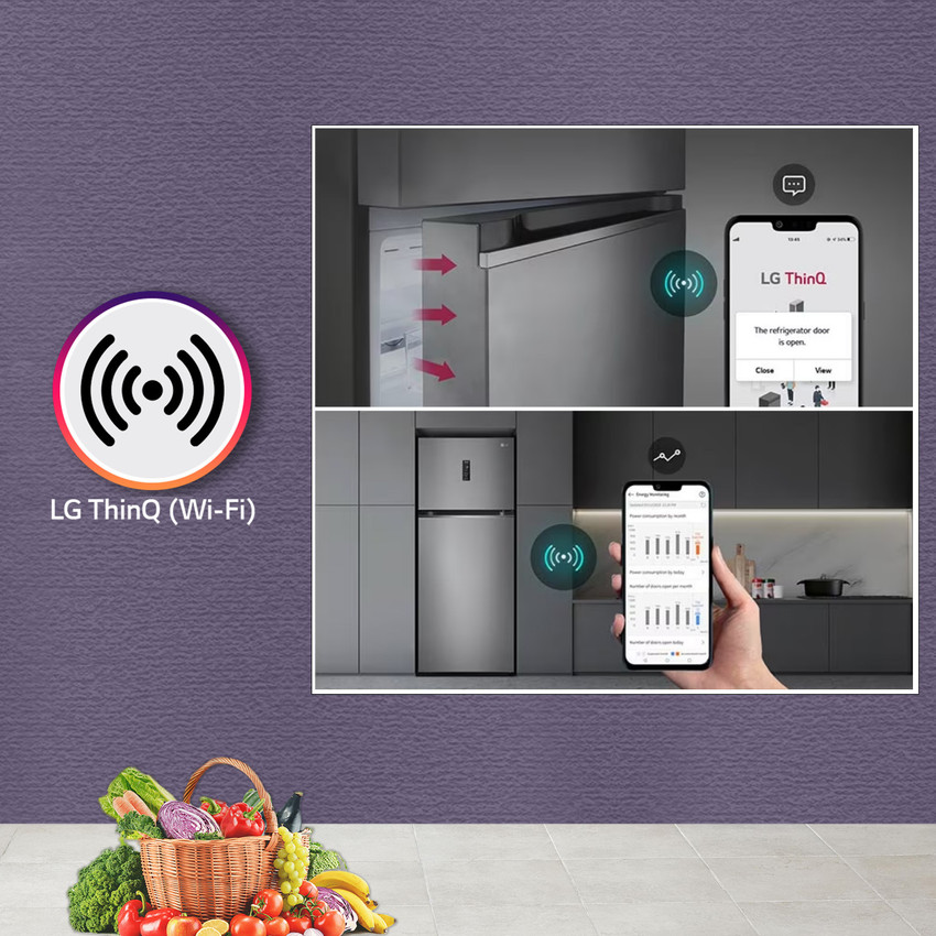 Lg thinq shop refrigerator wifi