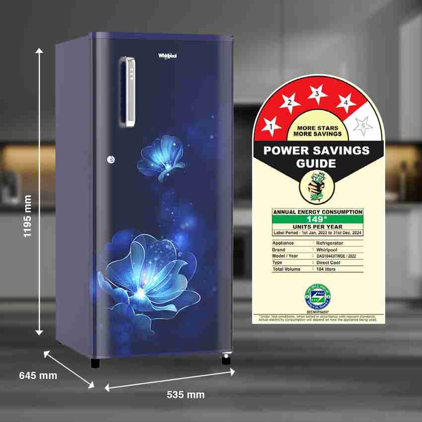 Whirlpool fridge power consumption 2025