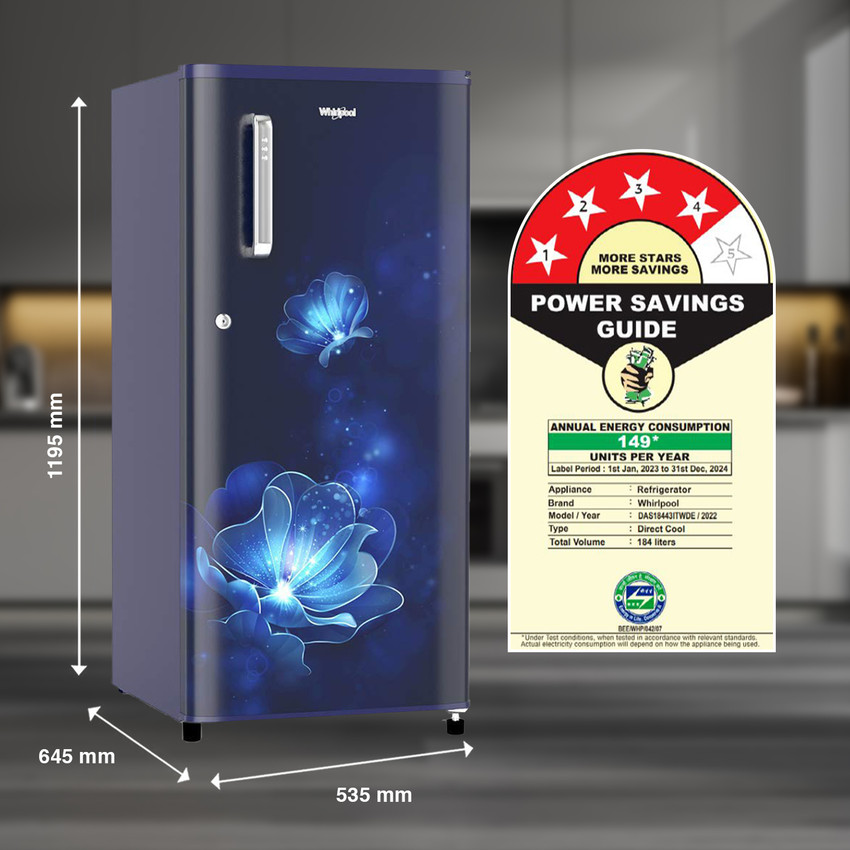 Whirlpool 184 L Direct Cool Single Door 4 Star Refrigerator Online