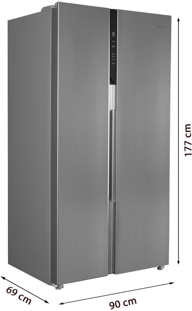 Candy side by side sales fridge freezer