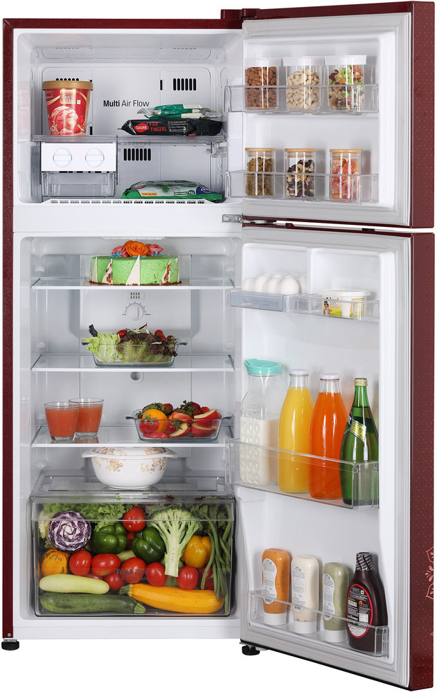 Lg double door fridge cheap 250 litre