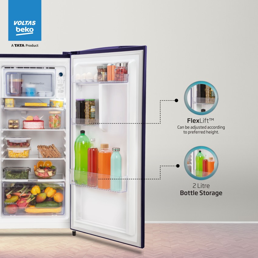 Voltas Beko by A Tata Product 173 L Direct Cool Single Door 2 Star  Refrigerator