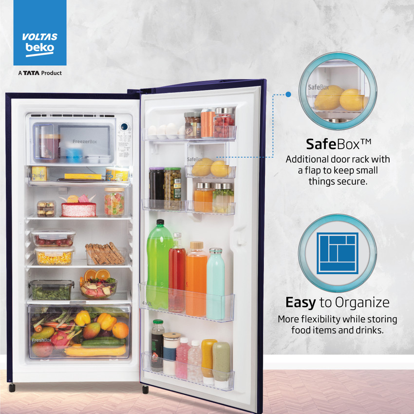 Tata fridge single hot sale door