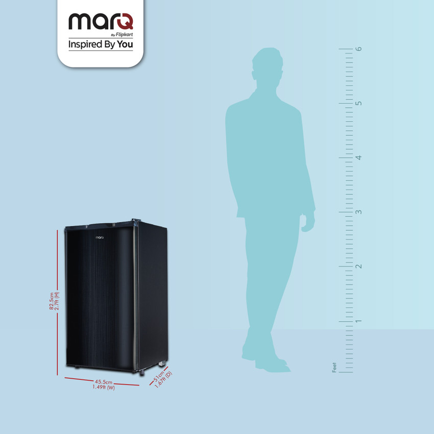 MarQ by Flipkart 90 L Direct Cool Single Door 1 Star Refrigerator