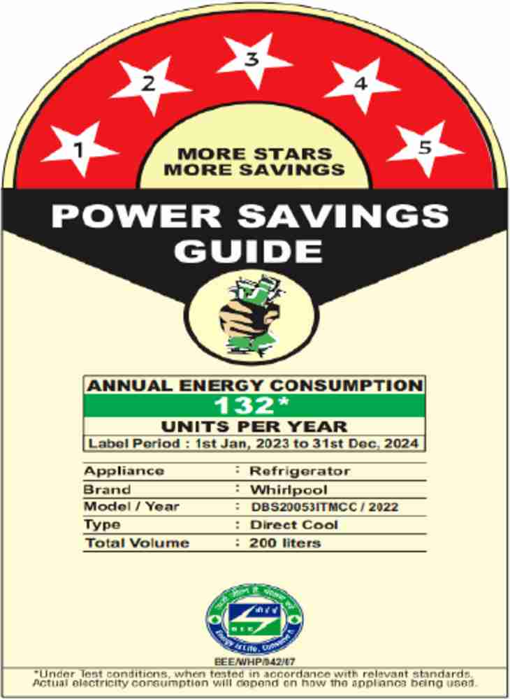 5 star fridge electricity consumption hotsell