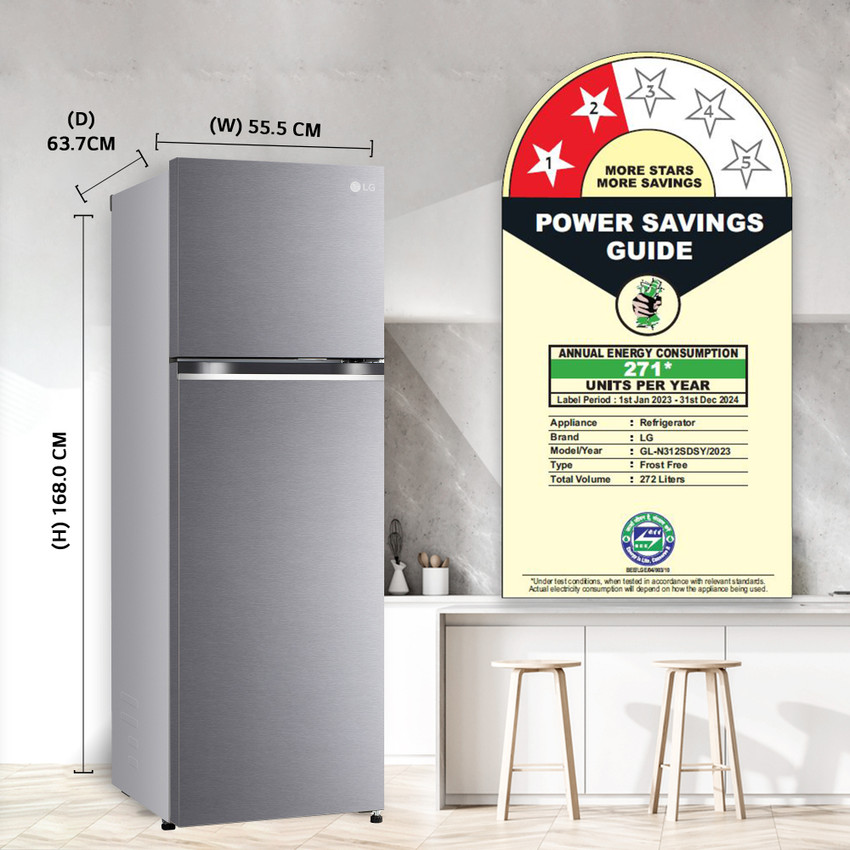 Double door sales refrigerator electricity consumption