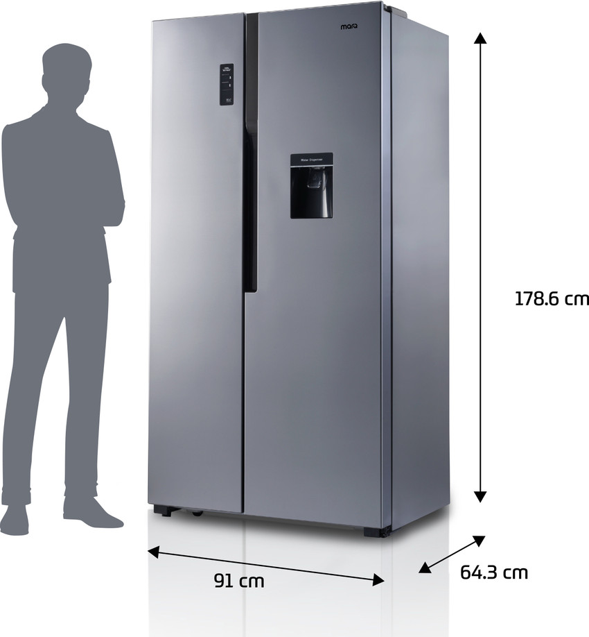 MarQ by Flipkart 560 L Frost Free Side by Side Refrigerator with Water Dispenser
