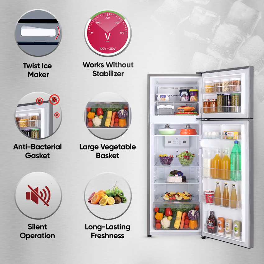 Lg double door deals fridge 400 litre