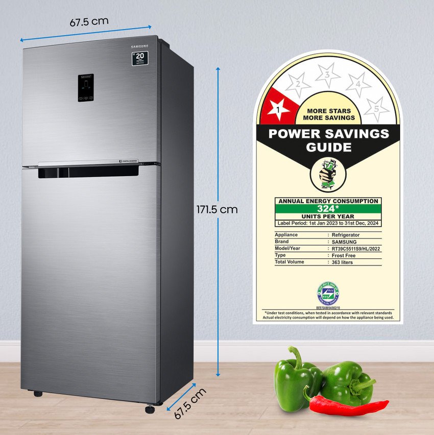 Samsung refrigerator online energy consumption