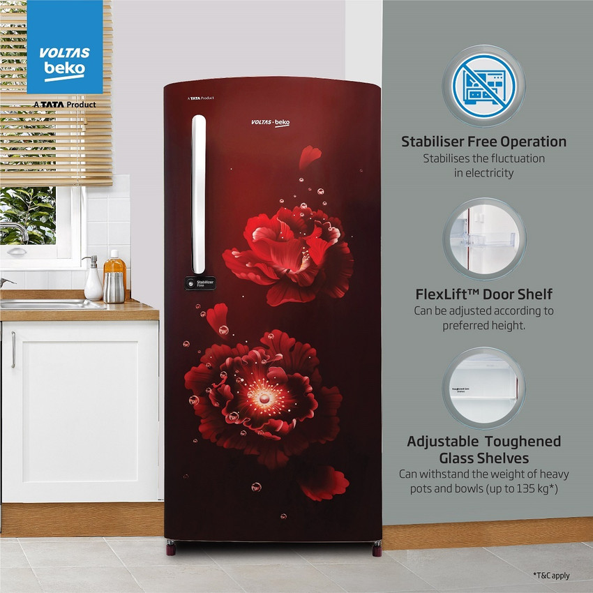 Voltas Beko by A Tata Product 200 L Direct Cool Single Door 4 Star