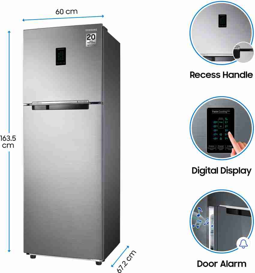 Samsung double store door fridge size