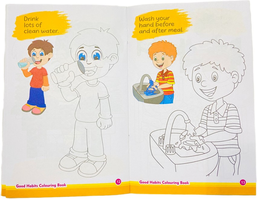 Set Of 8 Colouring And Activity Books For Kids In English