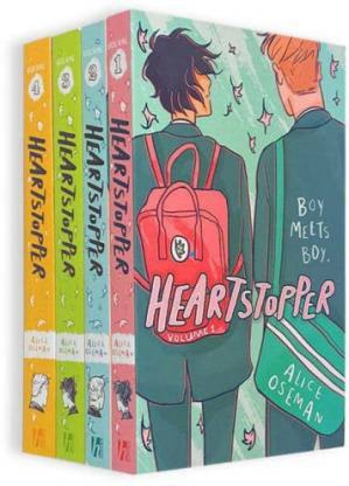 Heartstopper Series Vol 1-4, Complete Book Set Alice Oseman, Paperback