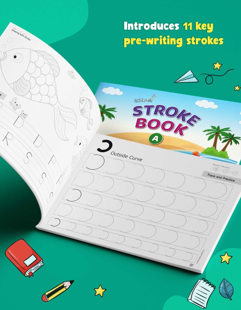 Kids Writing Practice Book, Capital Letters, Small Letters, Patterns And  Numbers 1 To 20, Cursive Capital Letters, Cursive Small Letters Hindi  Sulekh (Ka Kha Ga)