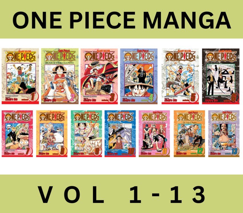 One Piece, Vol. 1 & Vol. 2 & Vol. 3 & Vol. 4 & Vol. 5 & Vol