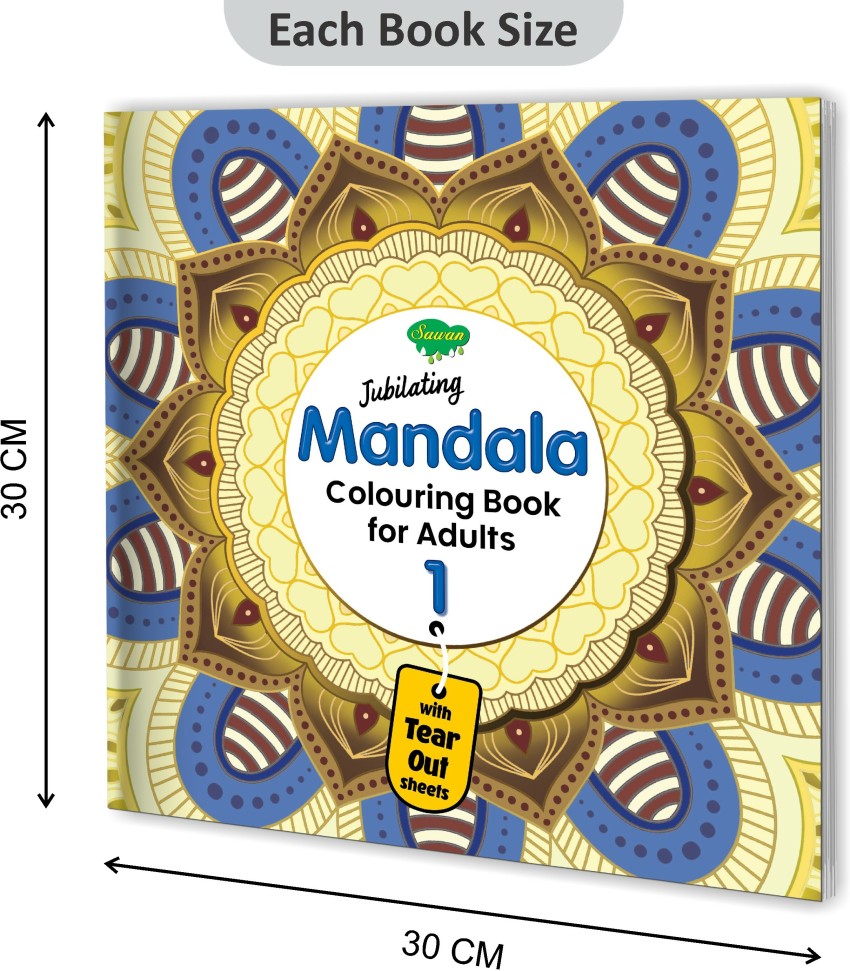 Buy Mandala - Adults Colouring Book with Tearout sheet Pegasus Paperback 60  Pages Online at Best Prices in India - JioMart.