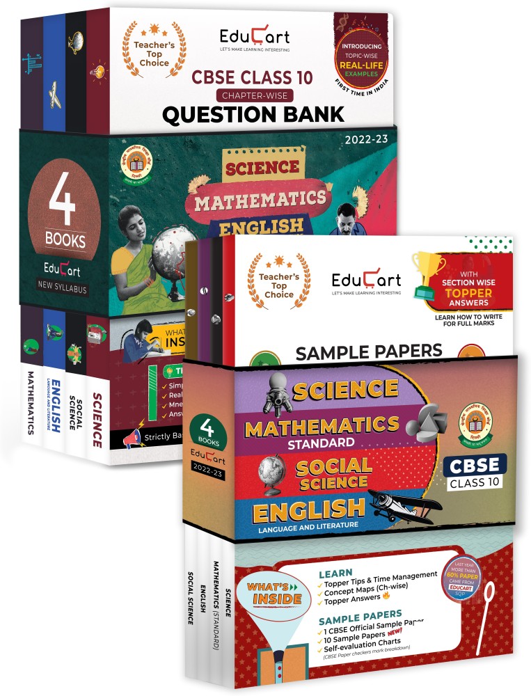 Educart CBSE Class 10 Question Bank 2023-2024: SCIENCE,, 50% OFF