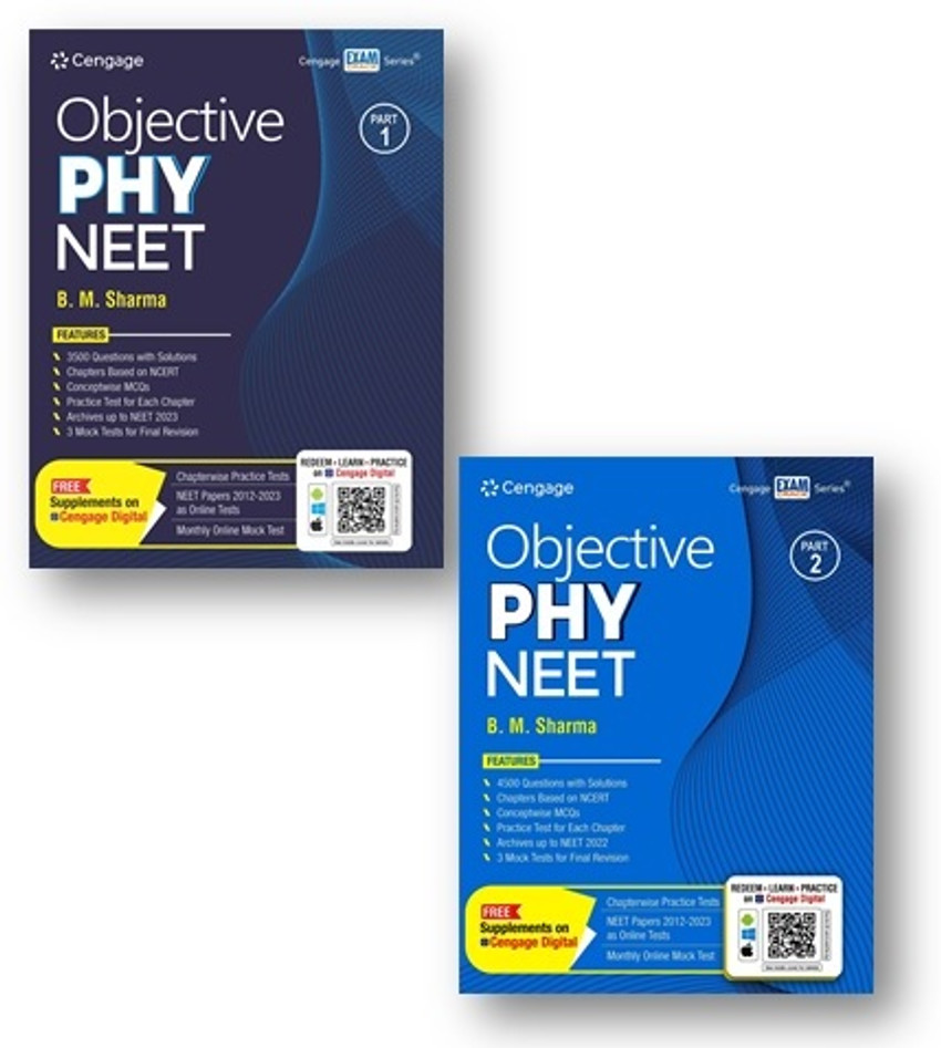 Cengage Neet Objective Physics Vol. 1 And 2 (2-Books Set) 4500 