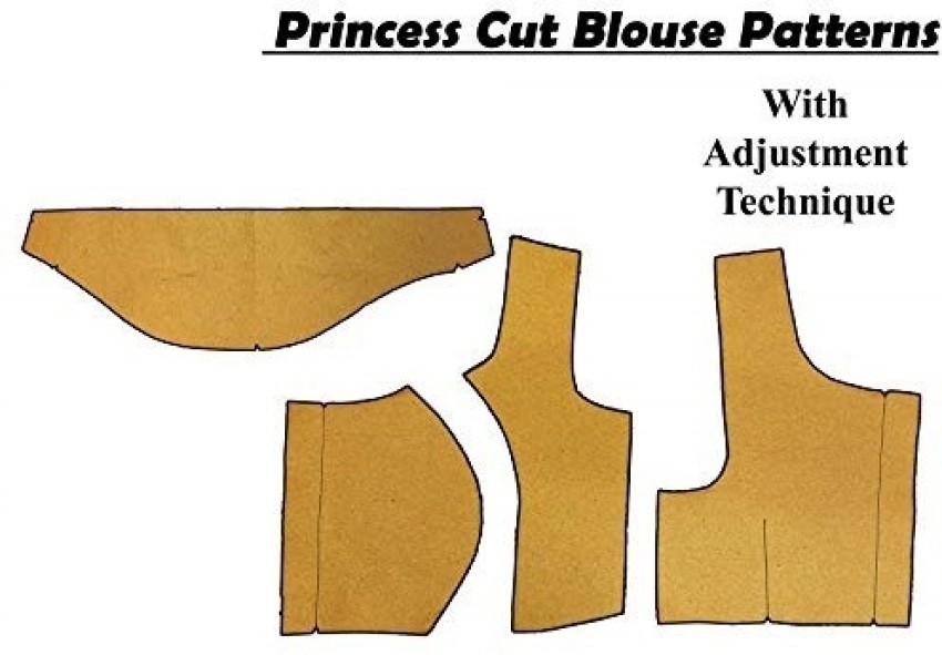 Three Piece Princess Cut (Belt) Blouse Paper Cuttings