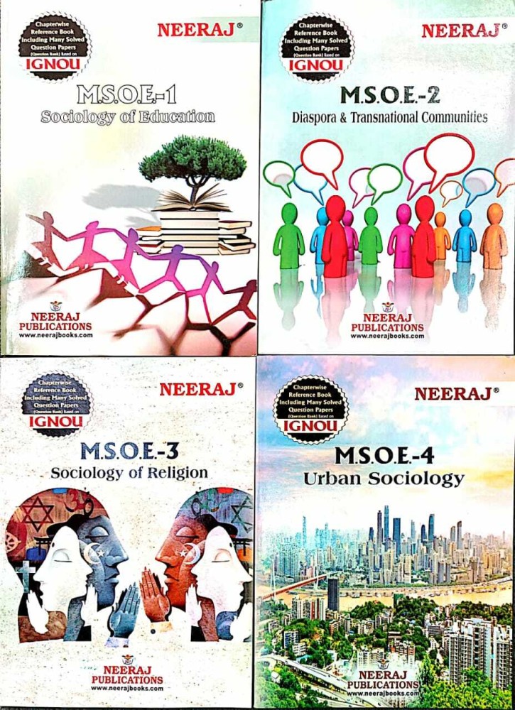IGNOU MA Sociology Second Year Combo Englsih (SOE-1,2,3,4): Buy