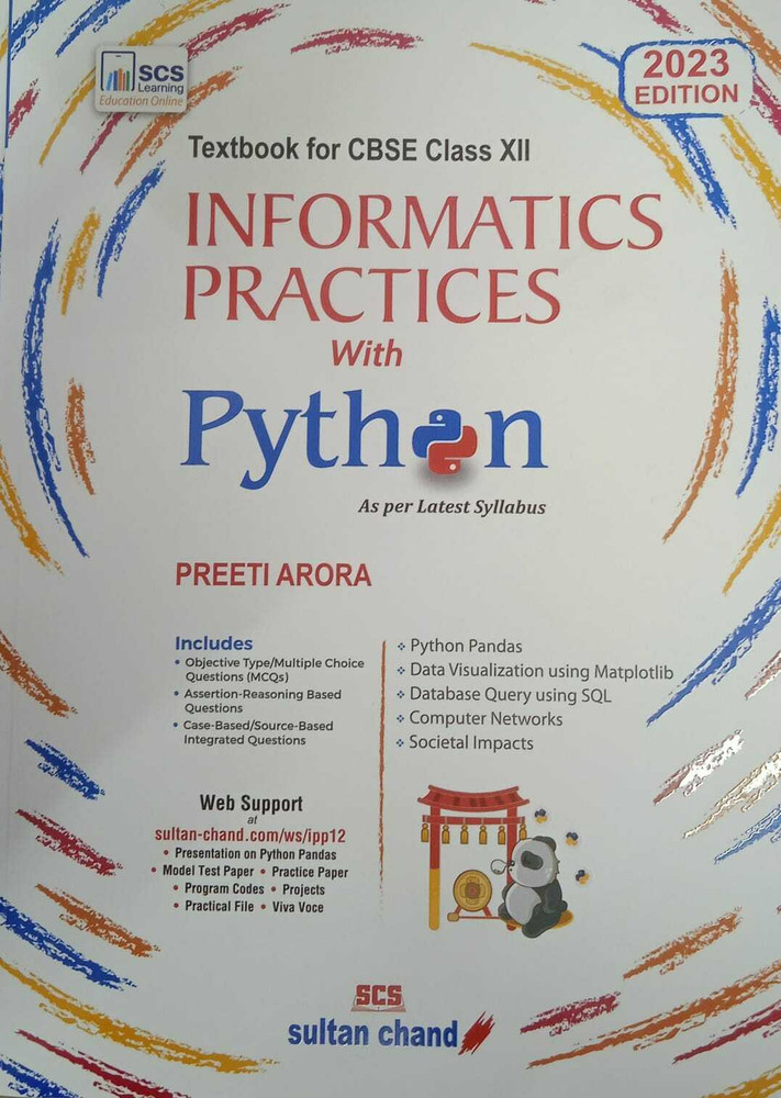 Informatics Practices With Python Textbook For CBSE Class-12