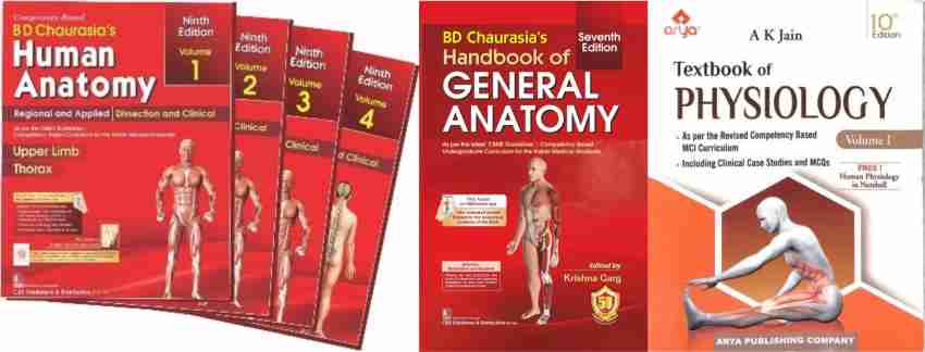 MBBS 1ST YEAR SET 2023 Textbook Of Anatomy Bd Chaurasia 9th Ed