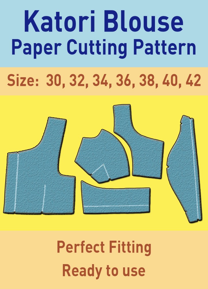 Katori Blouse Paper Cutting Farma Set All Size 28 To 42  GUNGUN BOUTIQUE :  Gungun Boutique And Tailoring: : Books