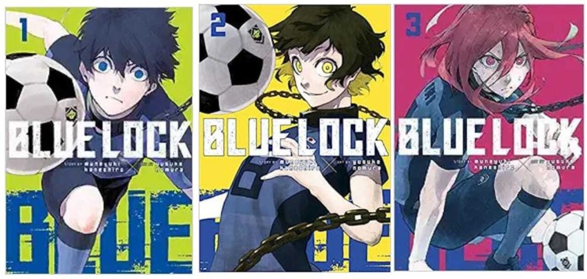 Blue Lock Cartoon Manga Book Set, 3 Livros, Conjunto de Personagens, 1  Volume, Extra 2 Volumes