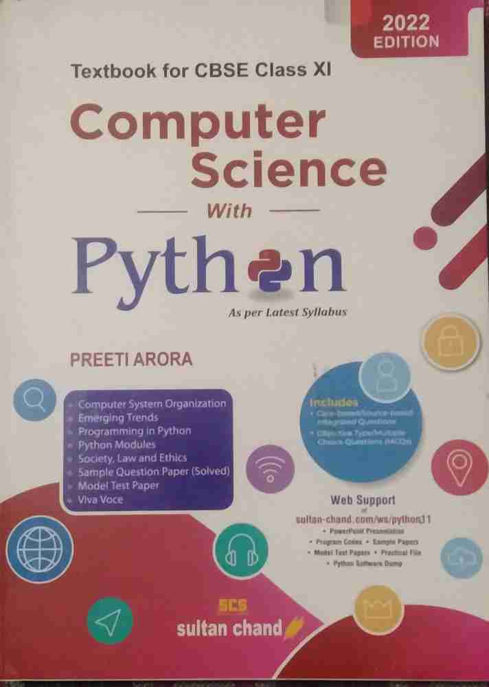 Computer Science With Python Textbook For Class 11, 42% OFF