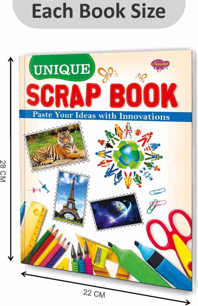 Smart Scrap Book, Unique Scrap Book, Set Of 2 Scrap Books By Sawan: Buy  Smart Scrap Book, Unique Scrap Book