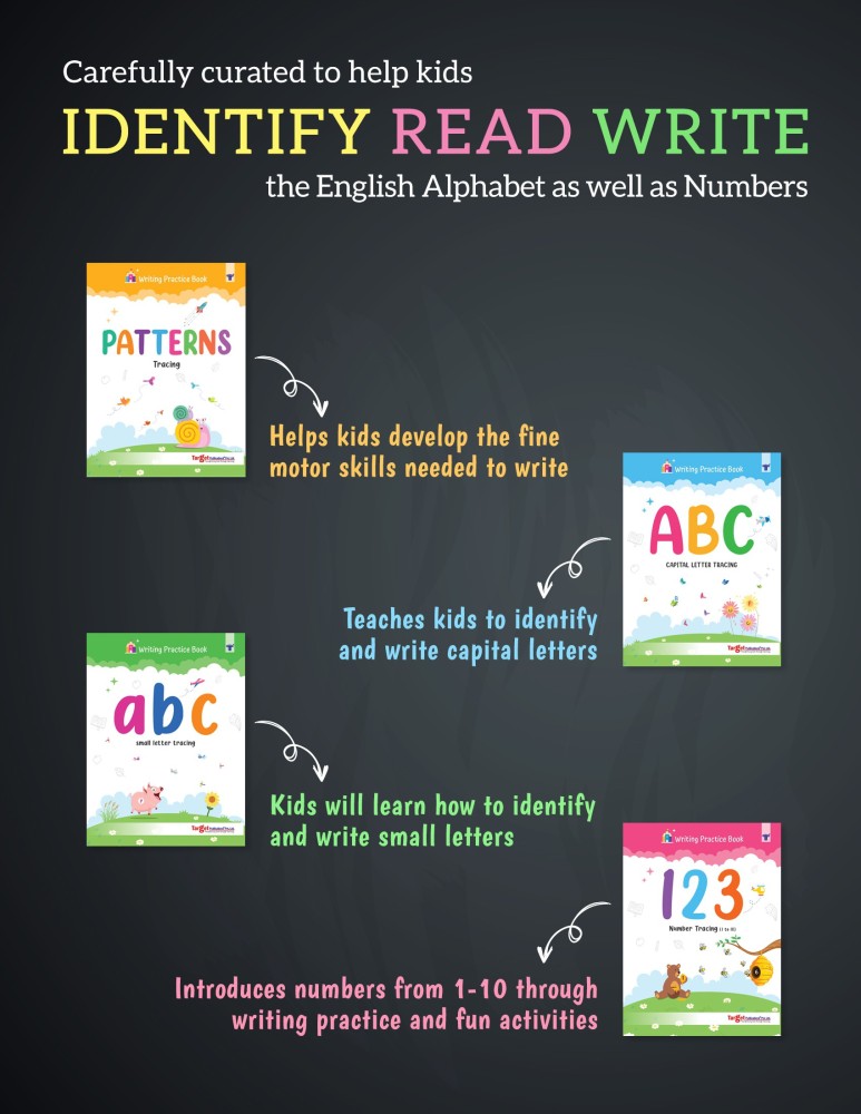 Preschool Writing Practice Book Set For Preschooler