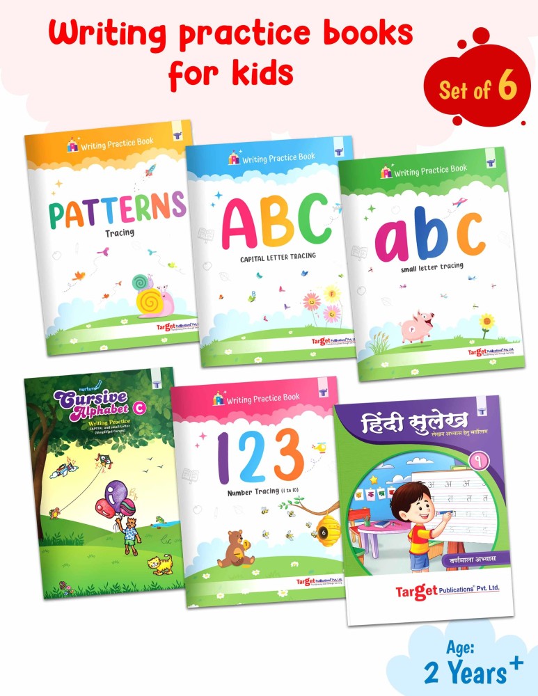 Preschool Writing Practice Book Set For Preschooler