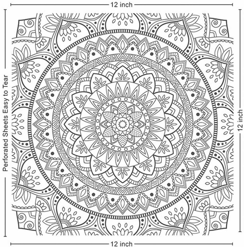 Jubilating Mandala Colouring Book For Adult-1, With Tear Out Sheets: Buy  Jubilating Mandala Colouring Book For Adult-1, With Tear Out Sheets by  Sawan at Low Price in India