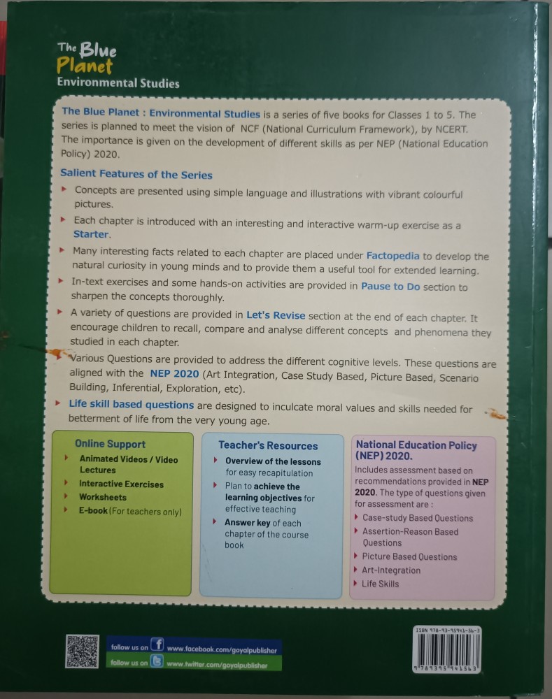 The Blue Planet Environmental Studies 3: Buy The Blue Planet Environmental  Studies 3 by Geeta Nair at Low Price in India | Flipkart.com