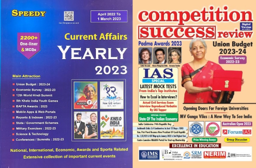 Current Affairs yearly 2023, Speedy current affairs 2023