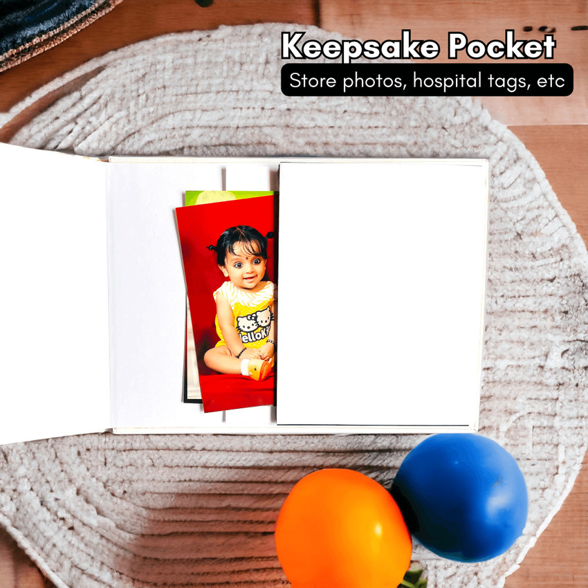 Baby Record Memory Book Journal A Premium Milestone Album For