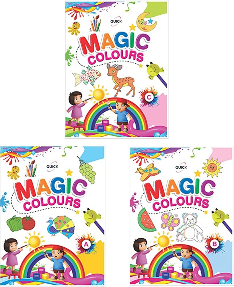 MAGIC COLORS Combo Books With Lots Of Pictures For Coloring And Learning,  Activity Books For School Children 2-5-Year-Old Kids: Buy MAGIC COLORS  Combo Books With Lots Of Pictures For Coloring And Learning