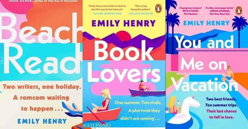 Book Lovers, Beach Read, You and Me on Vacation 3 Books Collection