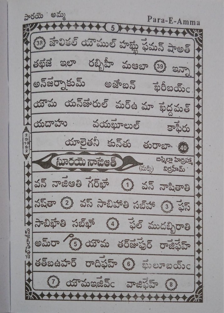 Para E Amma Part 30 In Telugu Meaning In Urdu Voice (Small book,Paperback,  Telugu, Ar rahman)